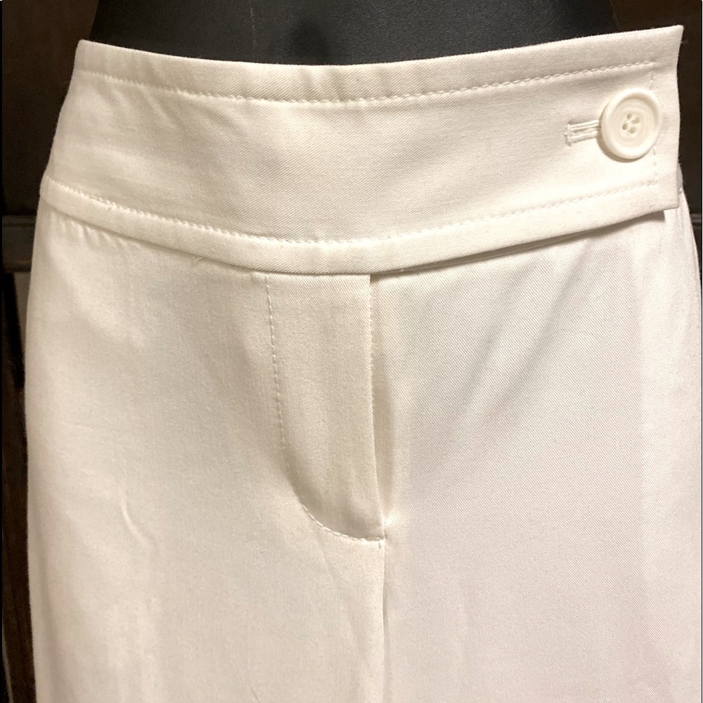 Ann Taylor Marisa. Holiday Cream wide-legged dress pants Sz. 12